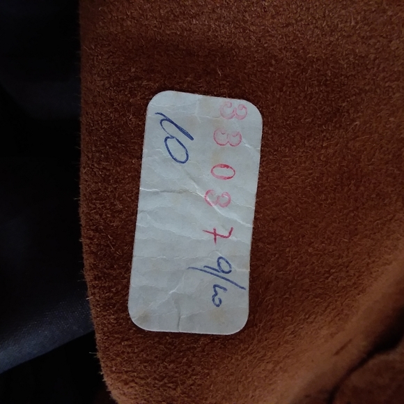 Vintage Chestnut Suede Skirt - Picture 6 of 7